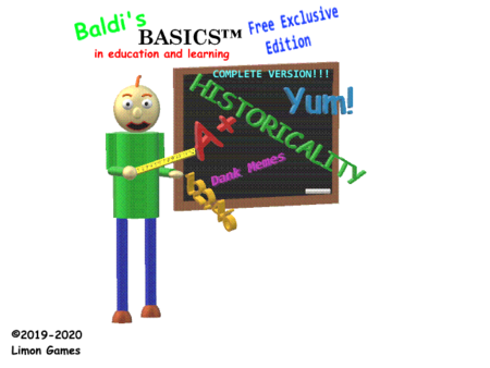 List of Baldi's Basics Free Exclusive Edition Games