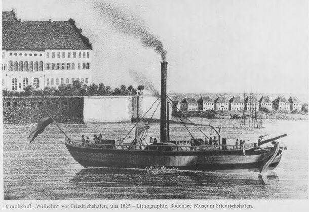 Dampfboot Wilhelm Lithogr. 1825