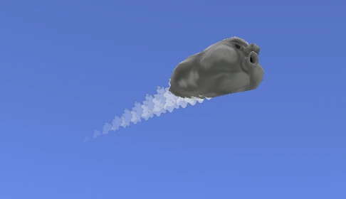 Cloud Monster. If one Visits you, you are dead. You can not escape these. They are not know as to why they Randomly, but very rarely target avatars. Attacks mostly Occur either near the Shipwreck area or at Banshee Peak.