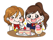 Yuko & her BFF are fond of desserts!