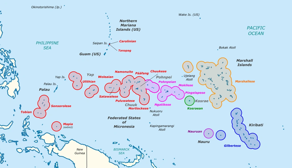 Langues micronésiennes | Wiki Lingua | Fandom