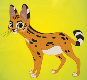 cartoon serval