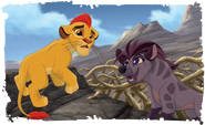 Jasiri and Kion in Unlikely Friends