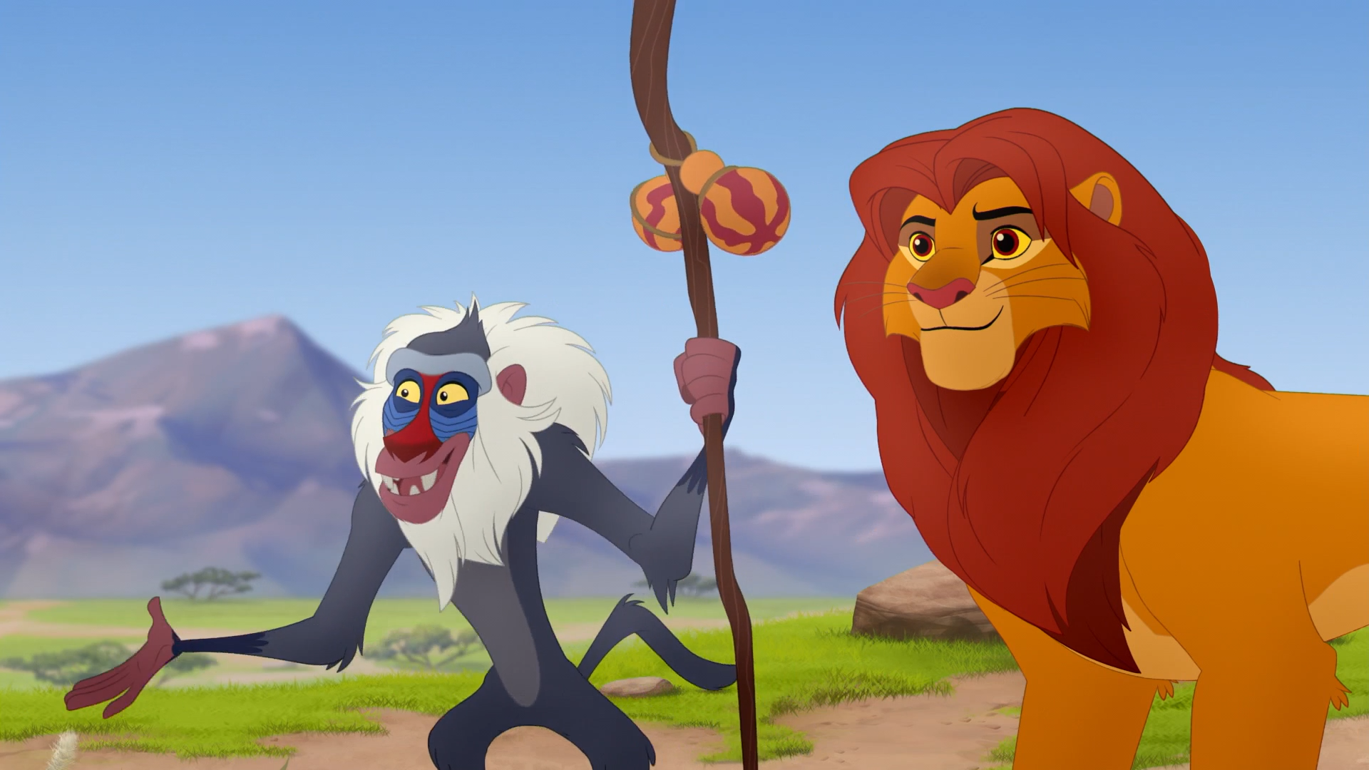 The Rafiki Lion King Wall Mural emphasis good relationships