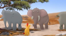 Kion asks Ma Tembo's herd for help