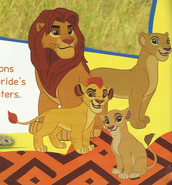 Kiara and her family in The Lion Guard Magazine