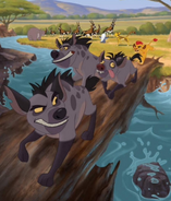 Janja, Cheezi, and Chungu on page 3 of Unlikely Friends