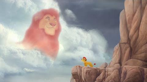 Mufasa gives advice to Kion