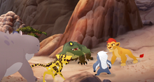 Surrounded by the Lion Guard