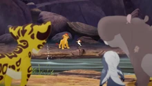 Kion tells the Guard where to meet him