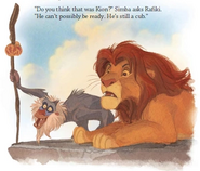 Simba and Rafiki in Return of the Roar