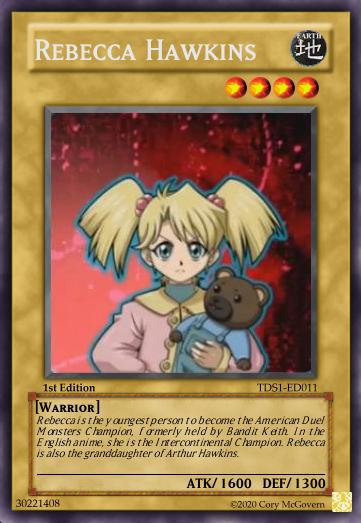 Rebecca Hawkins Card Custom Lionheartking Wiki Fandom Rebecca Hawkins Card Custom Lionheartking Wiki Fandom