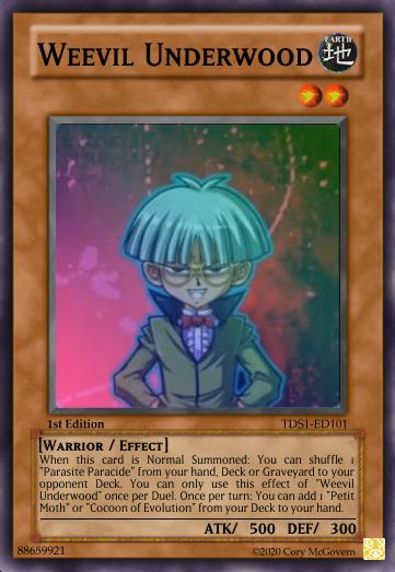 Weevil Underwood Card Custom Lionheartking Wiki Fandom