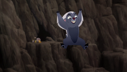 Bunga passes the test of bravery.