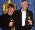 Elton John and Tim Rice winning their Academy Awards for Best Original Song