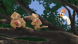 Ono catches Mwevi and Mwizi stealing food.