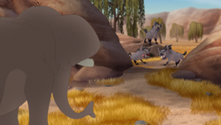 Janja's clan attacks the elephants.