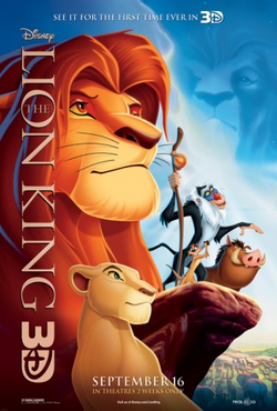 The Lion King 3D poster