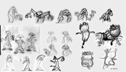 Timon and Pumbaa sketches