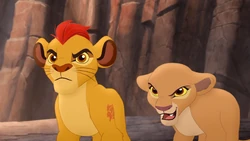 Kion and Kiara face off against Janja's clan.