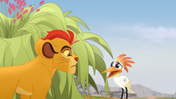 Ono informs Kion that Dhahabu's watering hole has dried up.