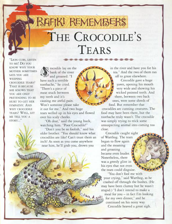 Crocodile tears' are surprisingly similar to our own