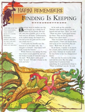 Finding Is Keeping 1