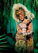 Simba and Nala in the stage musical