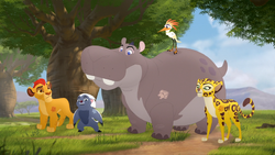 The Lion Guard presides over the Savannah Summit.