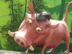 Pumbaa at Disney Park