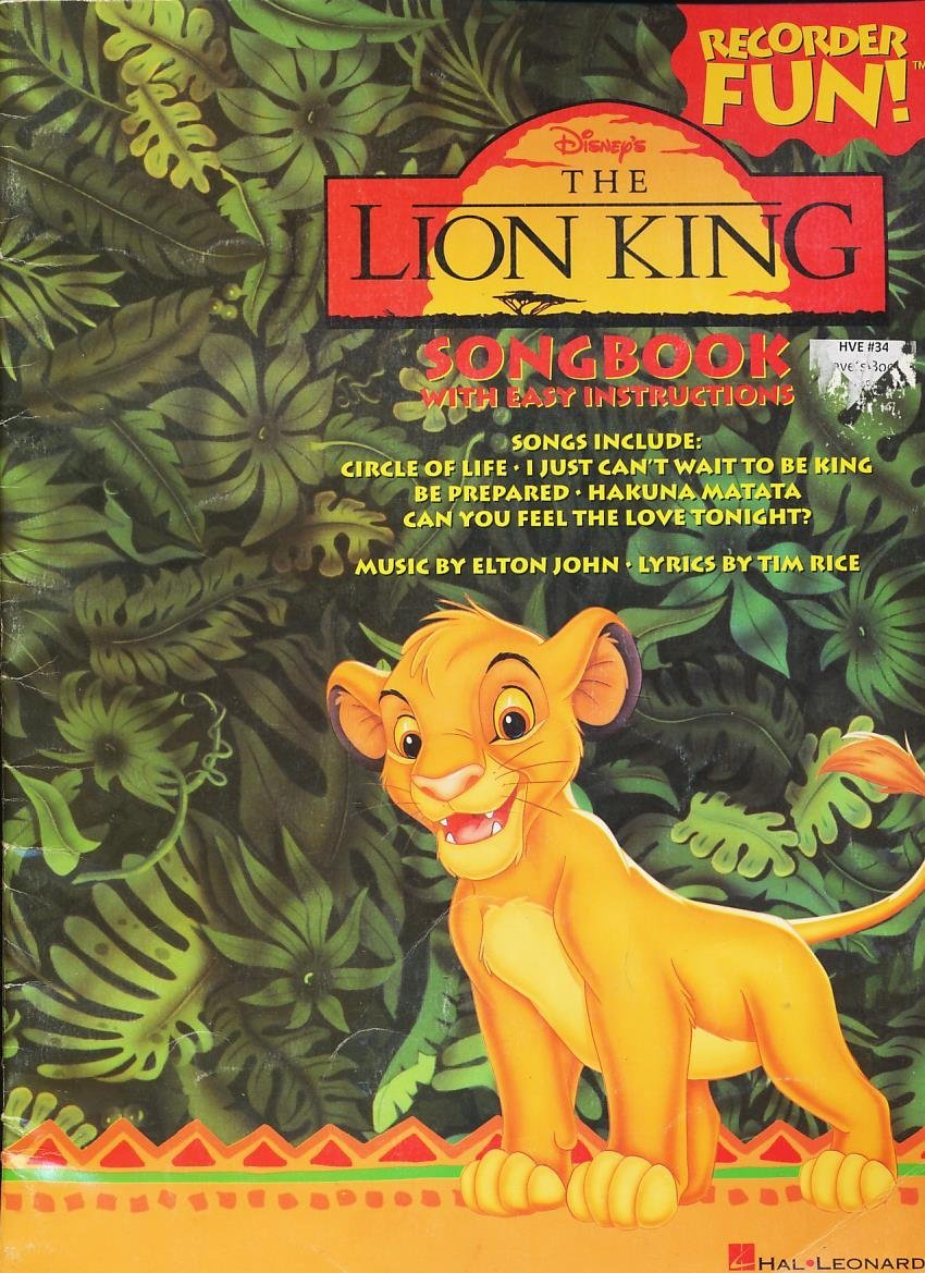The Lion King Songbook The Lion King Wiki Fandom 8749