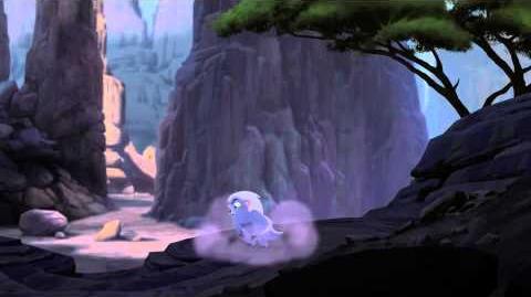 Kion and Bunga play Baobab Ball, as depicted in The Lion Guard: Return of the Roar.