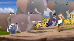 The Lion Guard agrees to join the Night Pride.