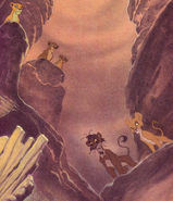 Vitani and her brother Nuka in Simba's Pride Mouseworks Storybook