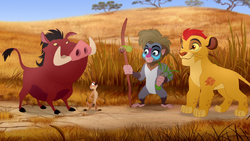 Timon and Pumbaa agree to perform at Makini's mpando mpaya.