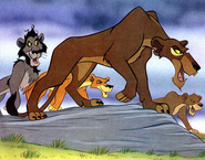 Zira as she appears in the Little Golden Book version of The Lion King II: Simba's Pride