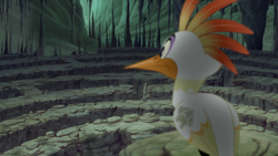 Ono passes the test of sight by navigating the Lion Guard out of a maze.