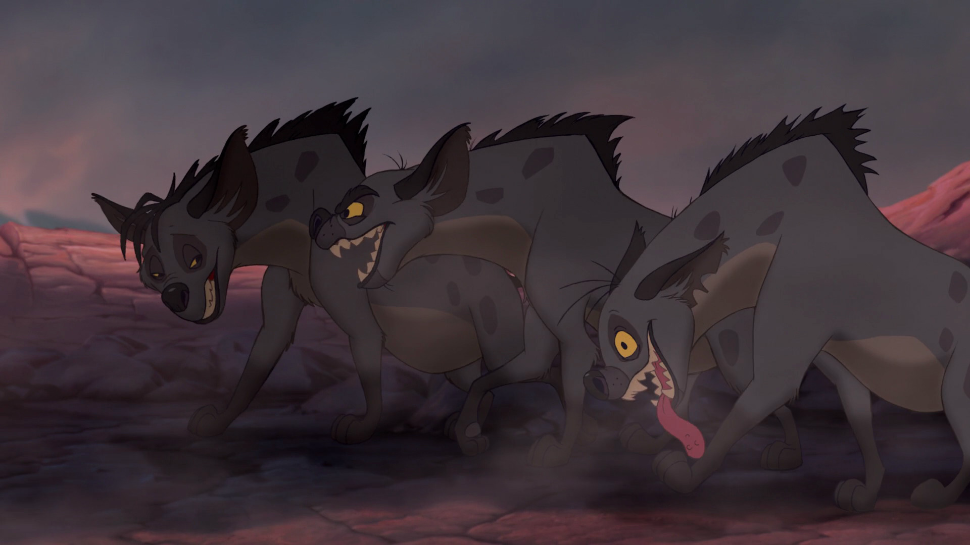 lion king scar and hyenas