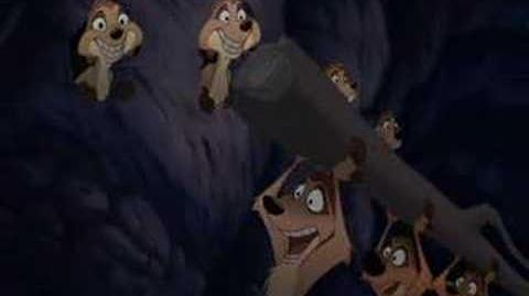 The "Digga Tunnah" musical sequence in The Lion King 1½