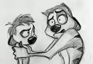 Timon with his father