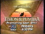 The Lion King's Timon & Pumbaa 1995 premiere promo