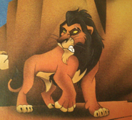 Scar in a book illustration