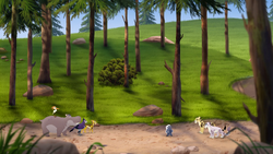 The Lion Guard confronts Makucha and Chuluun.