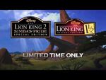 Lion King 1 1-2 & Lion King 2 Special Edition Bluray Trailer HD