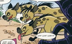 Hyenas in comics