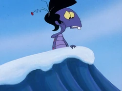 Stinky tries to rescue Timon and Pumbaa from the grizzly bears.