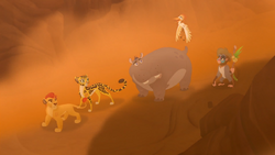 Ono warns the Lion Guard that Makucha is leading them into a trap.