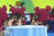 The hyenas in House of Mouse