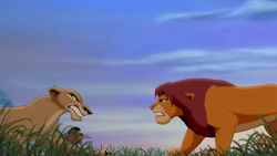 Simba faces off against Zira.