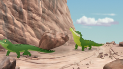 Makuu is injured while saving a member of his float from a rockslide.